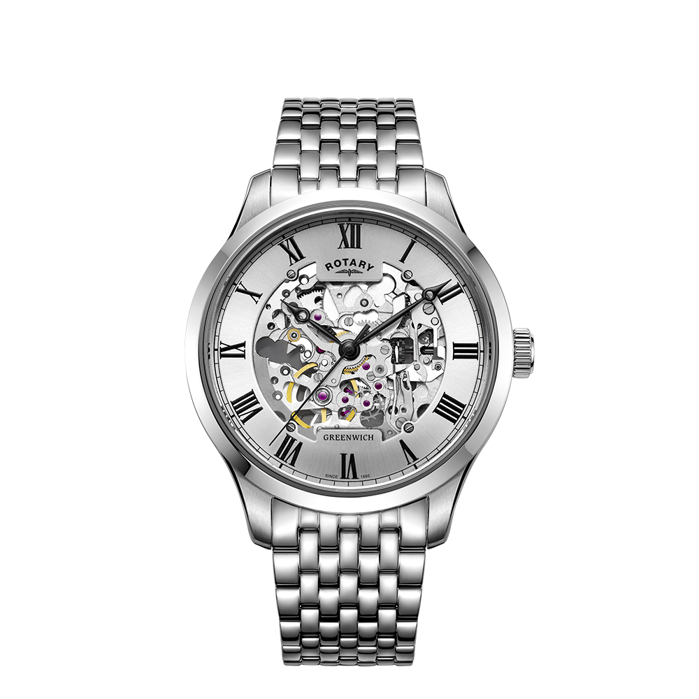 Rotary Greenwich Skeleton Automatic Gents Watch - GB02940/06 – Rotary ...