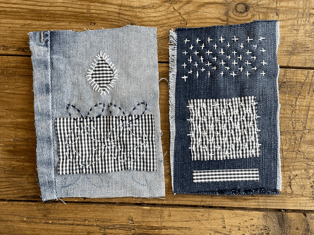 introduction to sashiko sampler from toast shoreditch workshop with slow stitch club