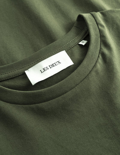 Les Deux MEN Nørregaard T-Shirt Tonal T-Shirt 522522-Olive Night