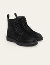 Les Deux MEN Tatum Suede Lace-Up Boot Shoes 100100-Black