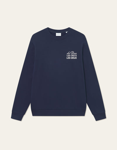 Les Deux CO-LAB Triple Sweatshirt Sweatshirt 460215-Dark Navy/Ivory