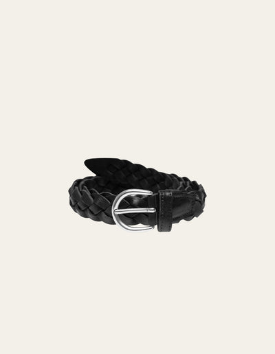 Les Deux MEN Victor Braided Belt Accessories 100100-Black