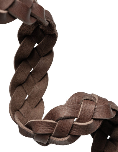 Les Deux MEN Victor Braided Belt Accessories 850850-Cognac