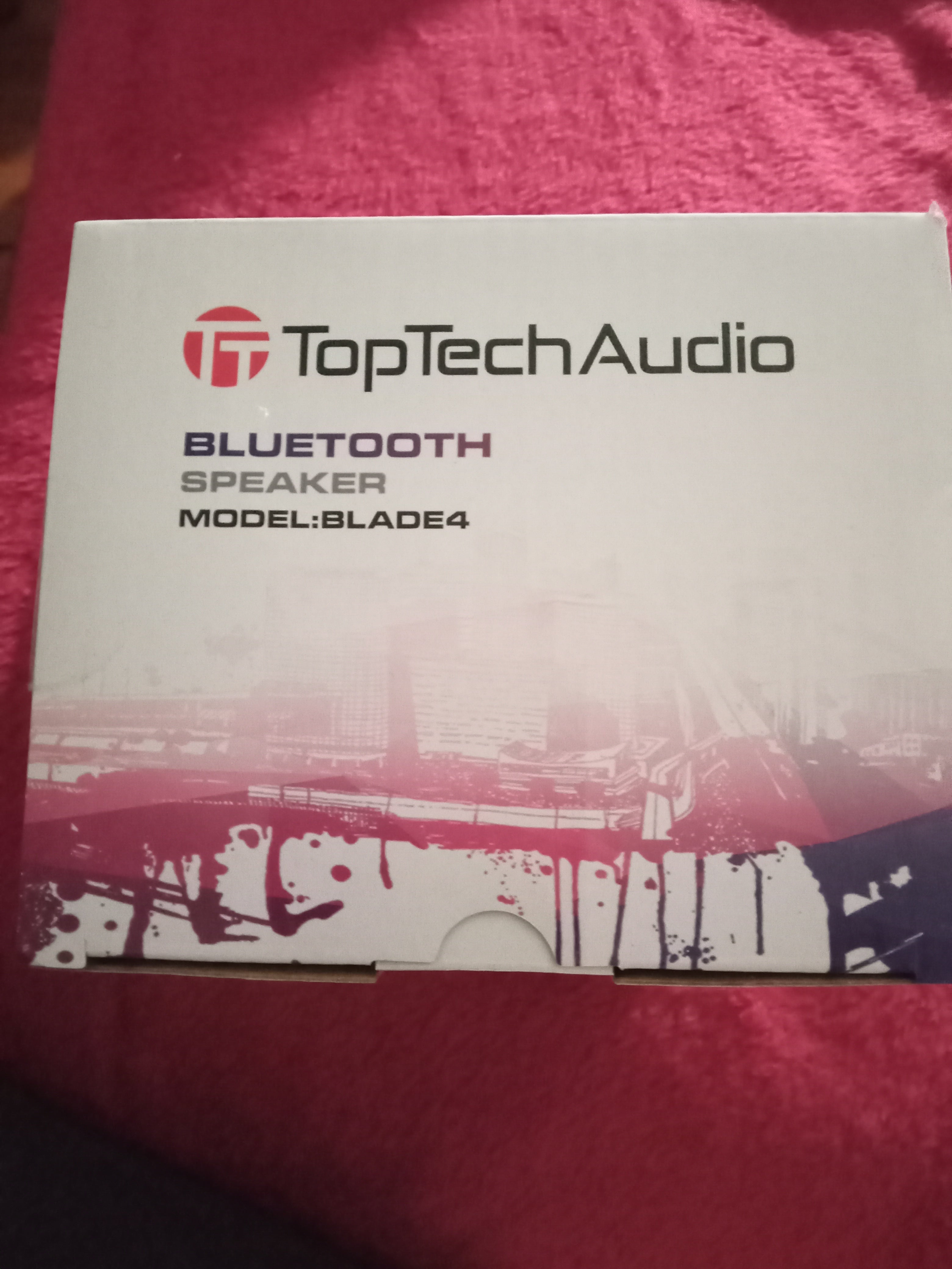 top tech audio bluetooth speaker model blade 4