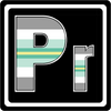 Paragender element design with a black square background