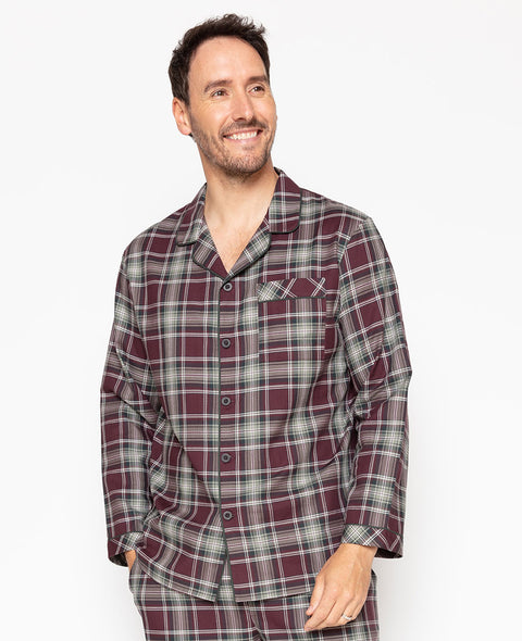 Whistler Mens Super Cosy Check Pyjama Top