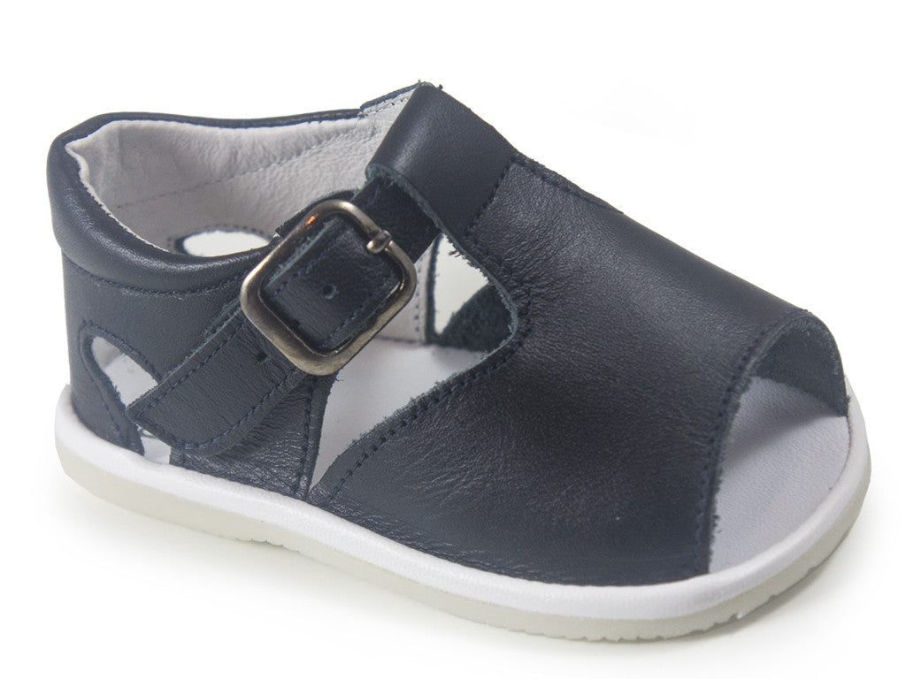navy casual sandals