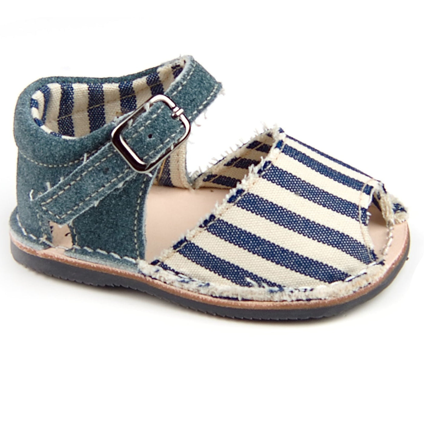 blue infant shoes