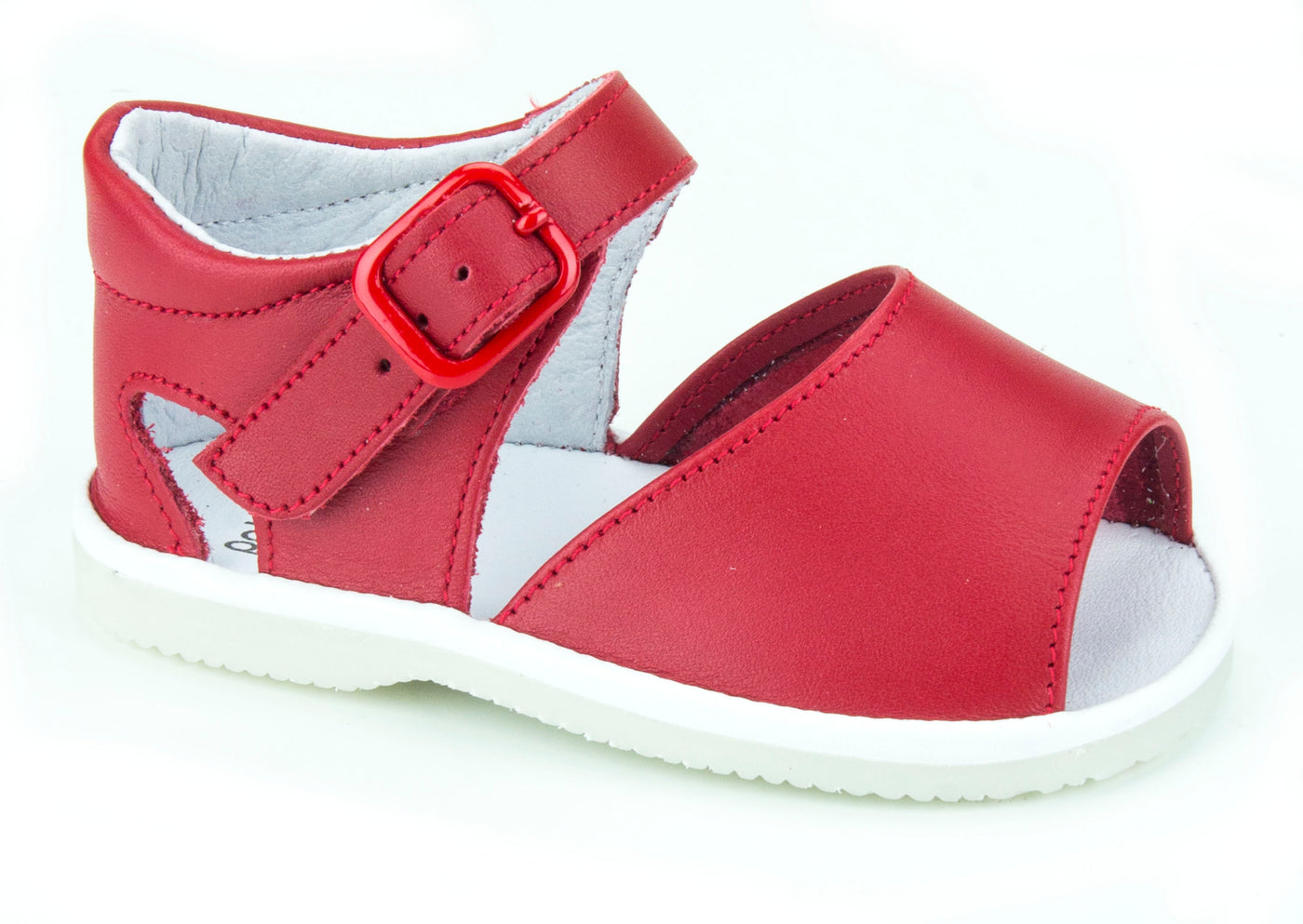 red leather casual shoes