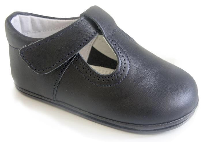 Classic Navy leather T-Strap Mary Janes 