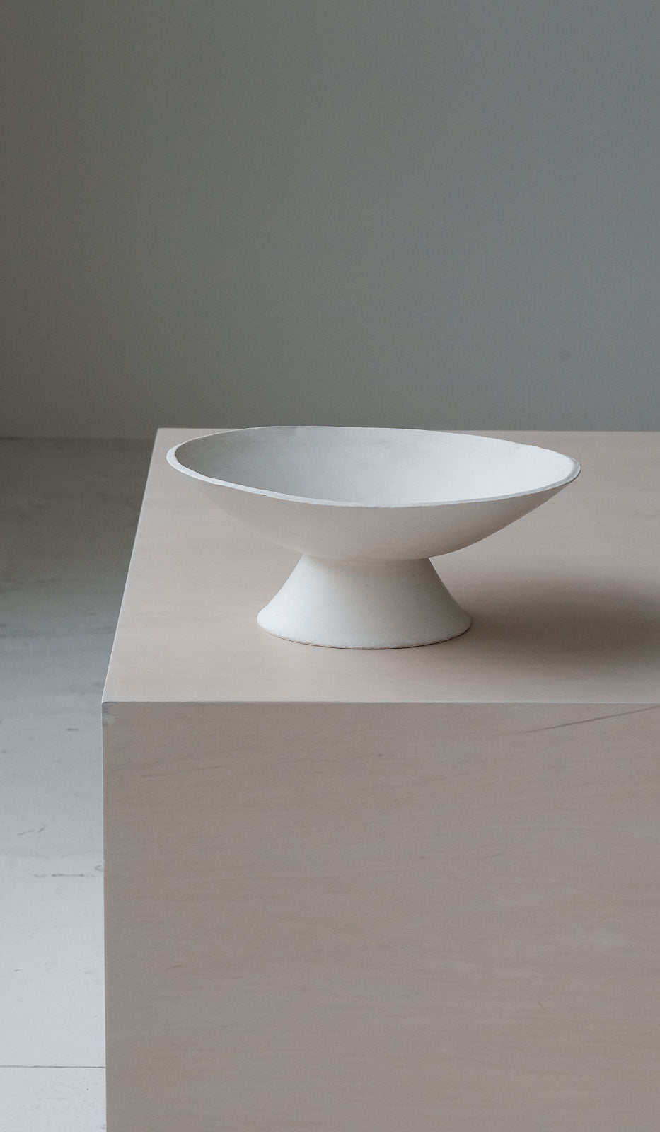 Danny Kaplan Tall Footed Bowl: Stone