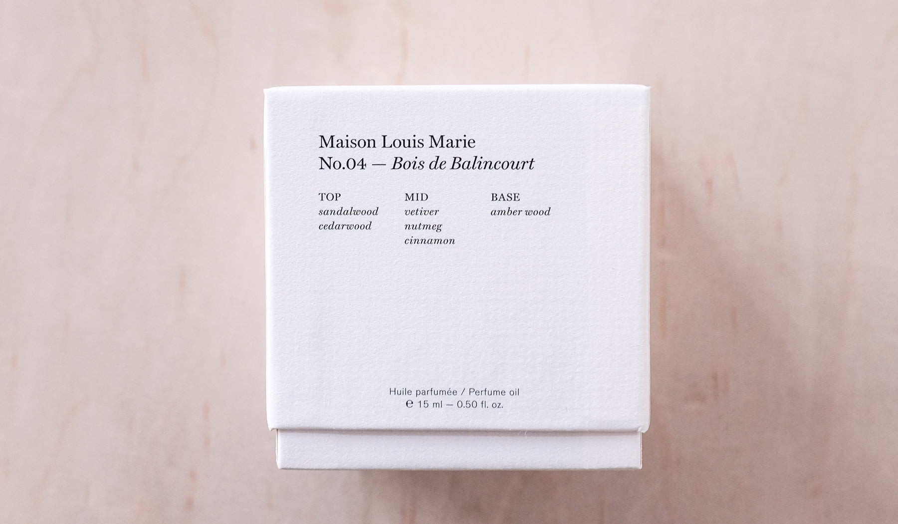 Maison Louis Marie Perfume Oil No. 4: Bois de Balincourt – Spartan Shop