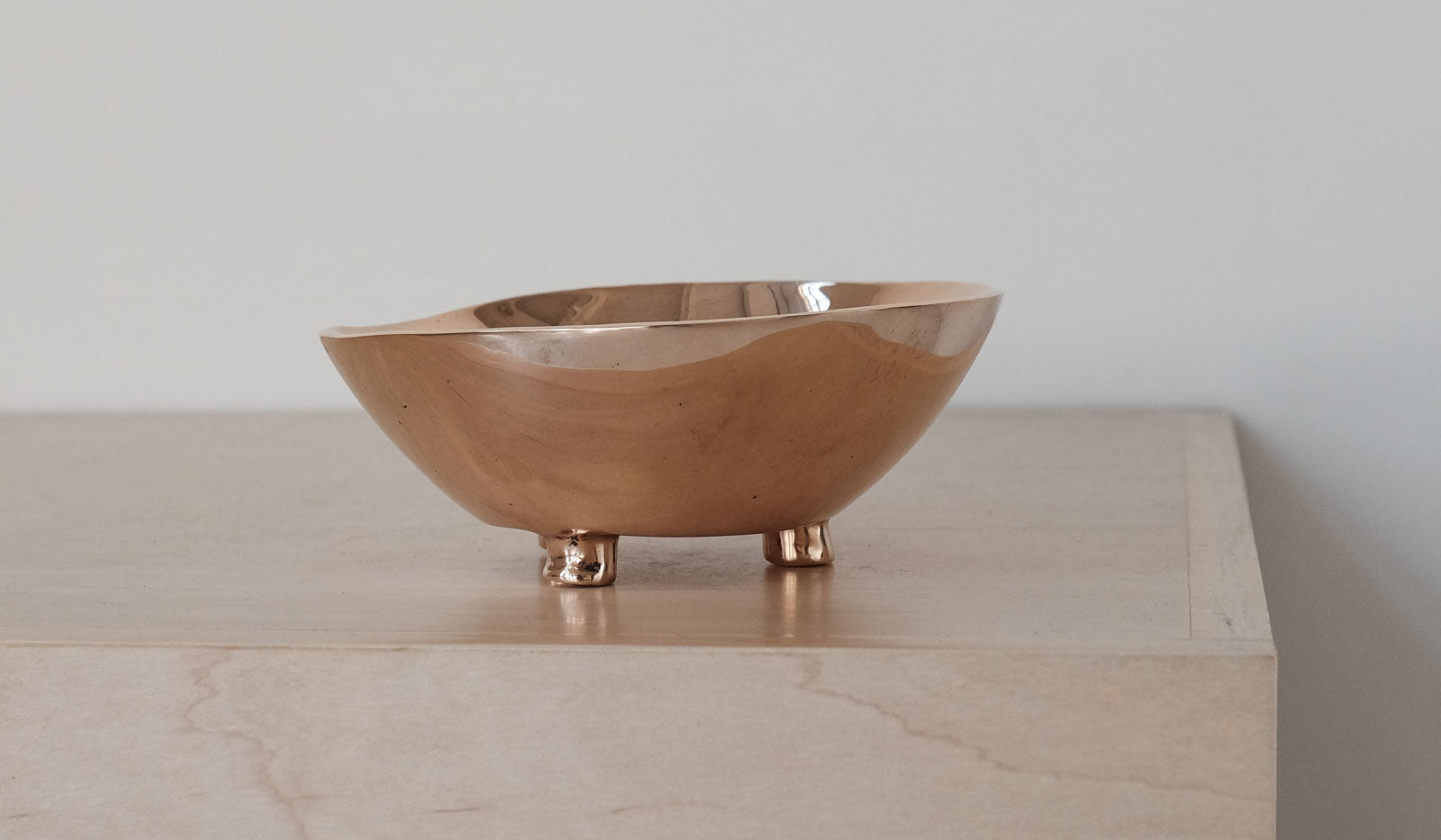 Nancy Pearce Cast Bronze 3 Footed Bowl