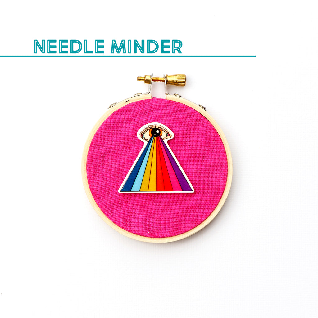 Magnetic Enamel Needle Minder - Positivity Rainbow – Snuggly Monkey