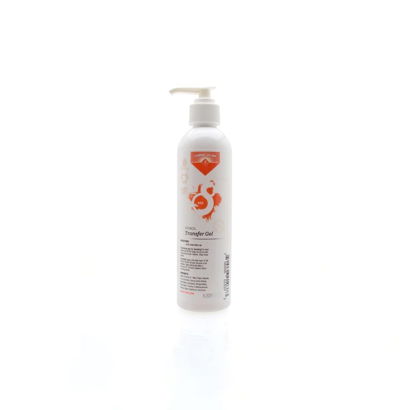 S8 Tattoo RED Stencil Transfer Solution 2 in 1 Formulation - 8 oz Bottle