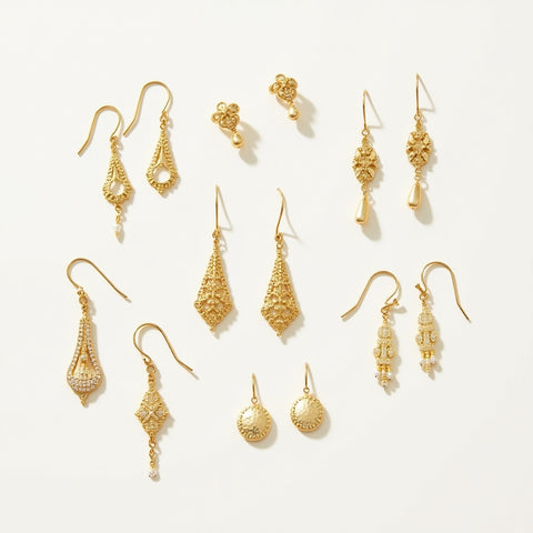 Gold Drop Earrings