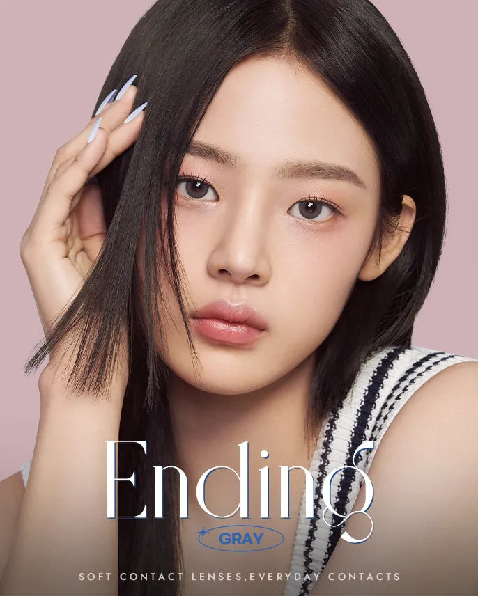 [O Lens x New Jeans] Ending Gray 20P (Gray, Brown, Olive)