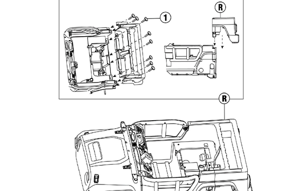 Turn the car into upright position, clip the rear bumper into the body and fix with M4*12 screws.