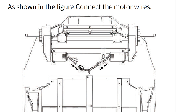 Connect the motor wires.