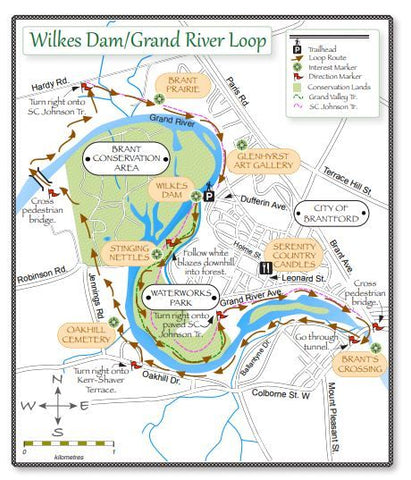 Wilkes Dam Grand River Loop Map