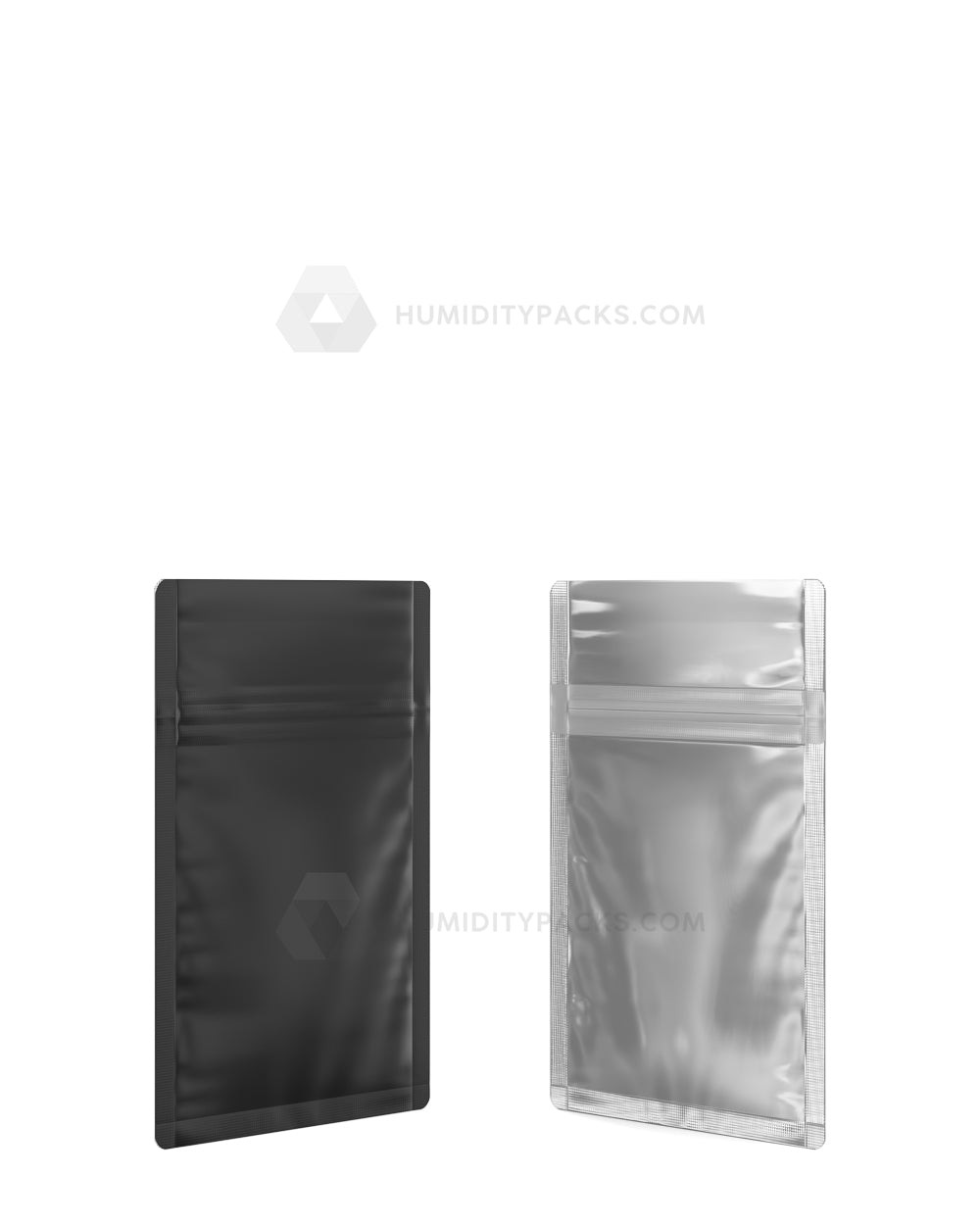 1 Ounce Matte Black & Matte Black Mylar Bags - (1000 qty.)