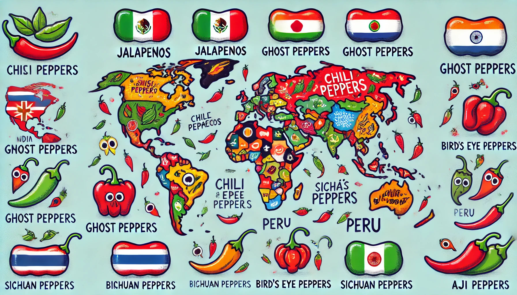 Fun World Spicy Pepper Map