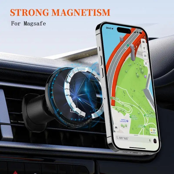 LDNIO Car Phone Holder 15W Wireless Charger For Magsafe Cellphone Grip Tok Magnetic Stand Stabilizer For Iphone 14 15 16 Pro Max 3