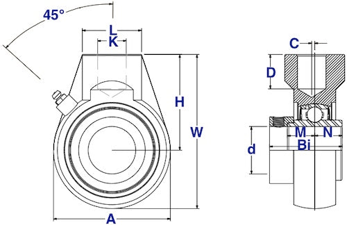 shcsham stainless hanger bearing drawing