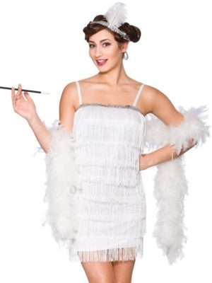 white Flapper, 20's Girl Costume,flatter dress, flapper dress costume, 20s  costumes – Celebrateit