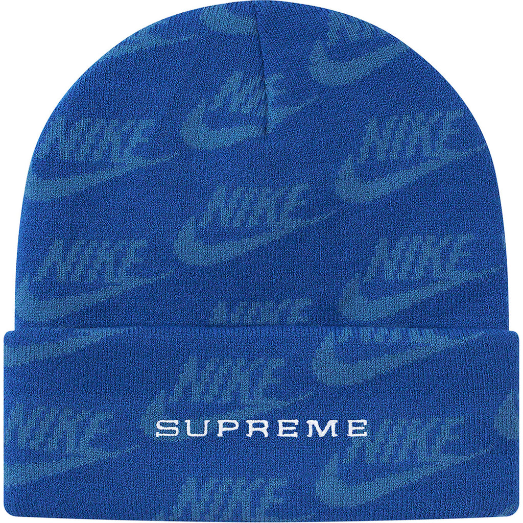 supreme nike jacquard beanie