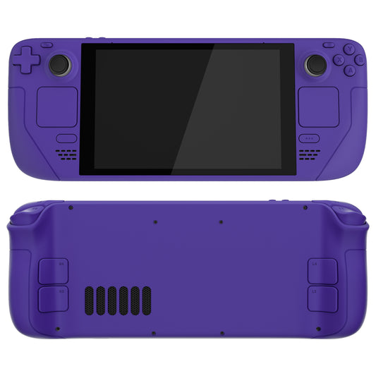 eXtremeRate Clear Atomic Purple Custom Faceplate Back Plate for