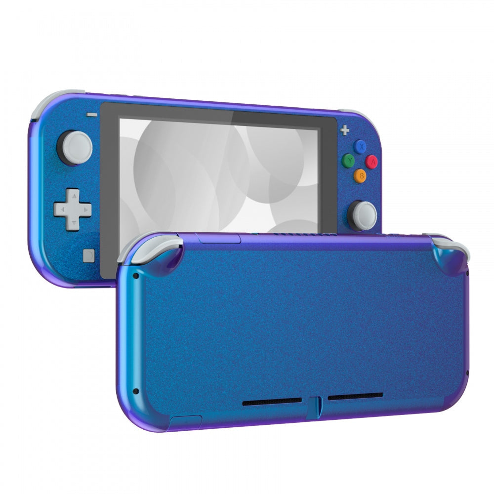 eXtremeRate Replacement Housing Shell for with Screen Protector for Nintendo Switch Lite - Chameleon Purple Blue