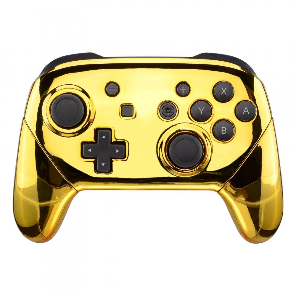 Plantation mærkelig heks Chrome Gold Faceplate Backplate Handles for Nintendo Switch Pro Contro –  eXtremeRate Retail