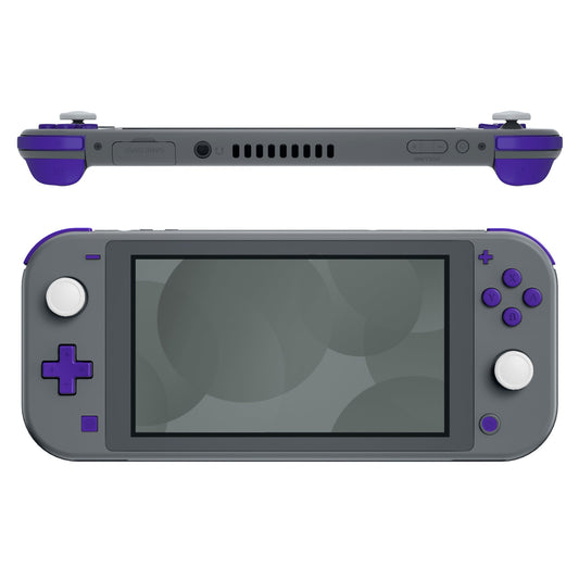 eXtremeRate Replacement Housing Shell for with Screen Protector for  Nintendo Switch Lite - Clear Atomic Purple