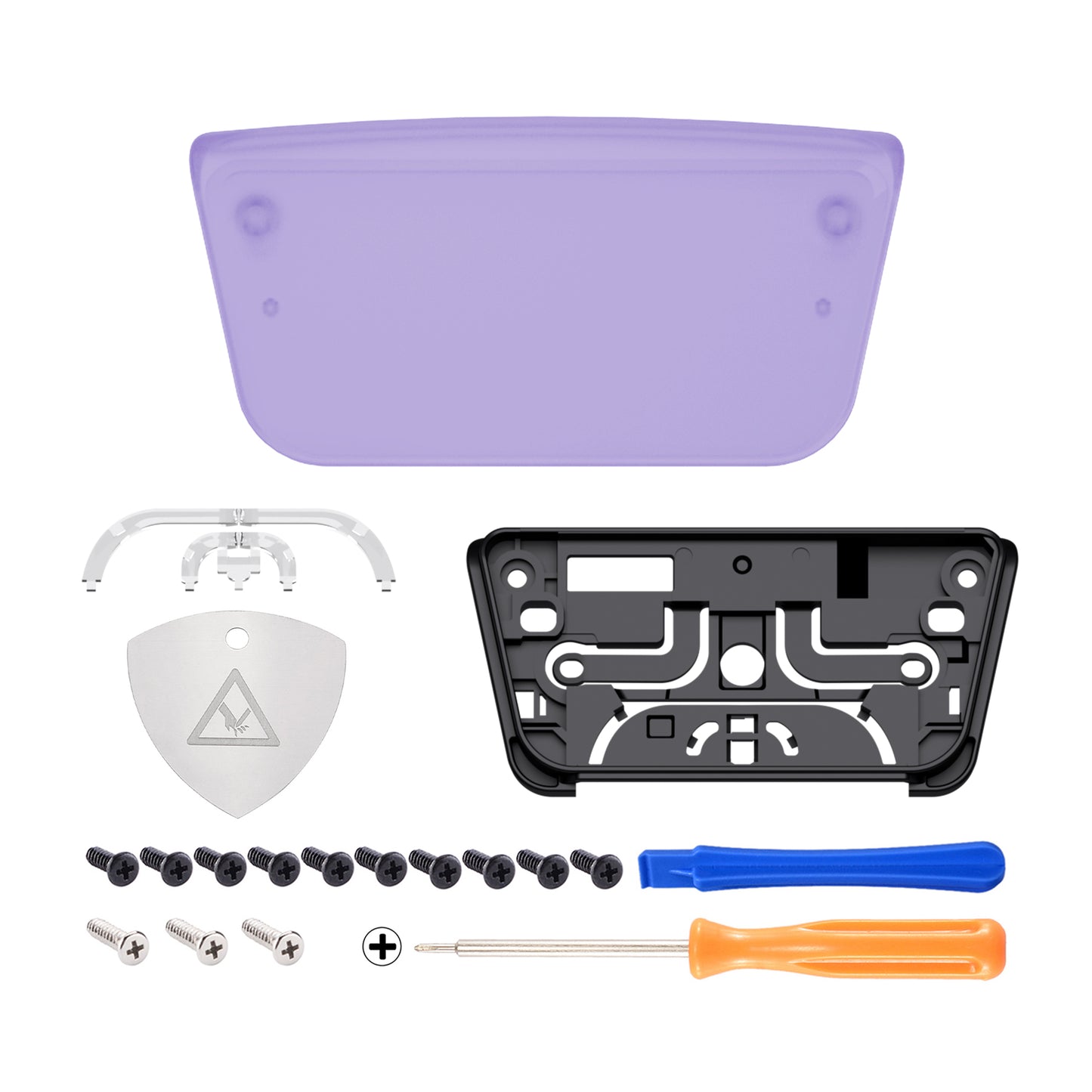 Clear Atomic Purple Replacement Touchpad Cover Compatible with ps5 Controller BDM-010 BDM-020 & BDM-030, Custom Part Touch Pad Compatible with ps5 Controller - Controller NOT Included - JPF8005G3