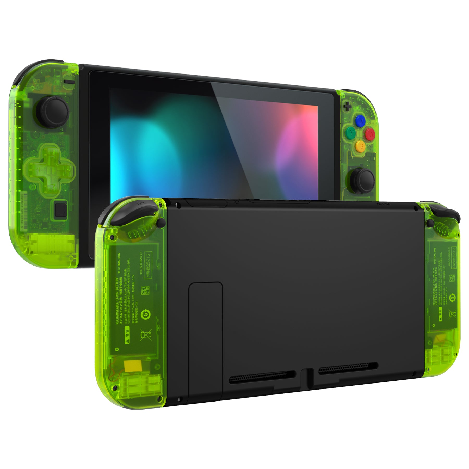クリア系_エメラルドグリーン eXtremeRate SwitchジョイコンとSwitch OLEDに対応用ハンドヘルドコントローラーハウジング D-Padバージョン また方向ボタンや 【高額売筋】 クリア系_エメラルドグリーン eXtremeRate SwitchジョイコンとSwitch OLEDに対応用ハンドヘルドコントローラーハウジング D-Padバージョン また方向ボタンや 【高額売筋】