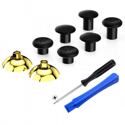 Glossy Chrome Gold 11in1 Button Kits Compatible With PS5 Controller BDM-030  - JPF2001G3WS