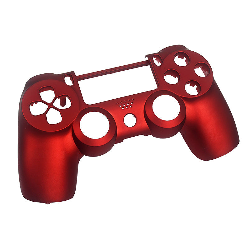 Red Soft Touch Face Plate Front Shell Custom Kits For Ps4 Controller Extremerate Retail