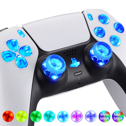 Günstiger Kauf eXtremeRate Multi-Colors Luminated D-pad – Controller Controller, Buttons eXtremeRate Retail 2.0) for PS4 (DTF Included Thumbstick DTFS LED PS4 Pro Kit Trigger Slim - for Face NOT Home CUH-ZCT2 Controller