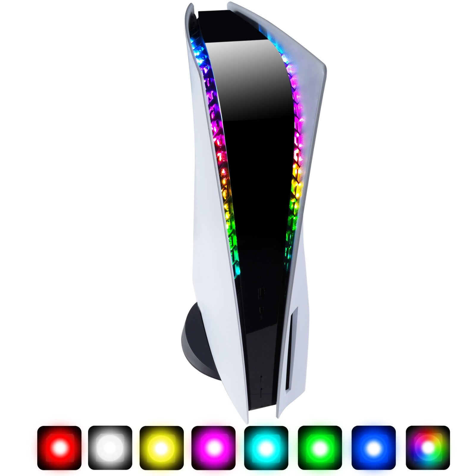 eXtremeRate 7 Colors 24 Effects RGB Logo LED for PS5 Console