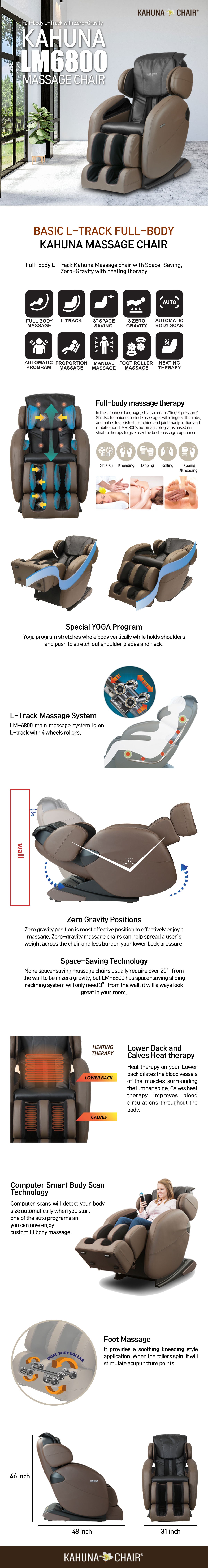 kahuna lm6800 massage chair