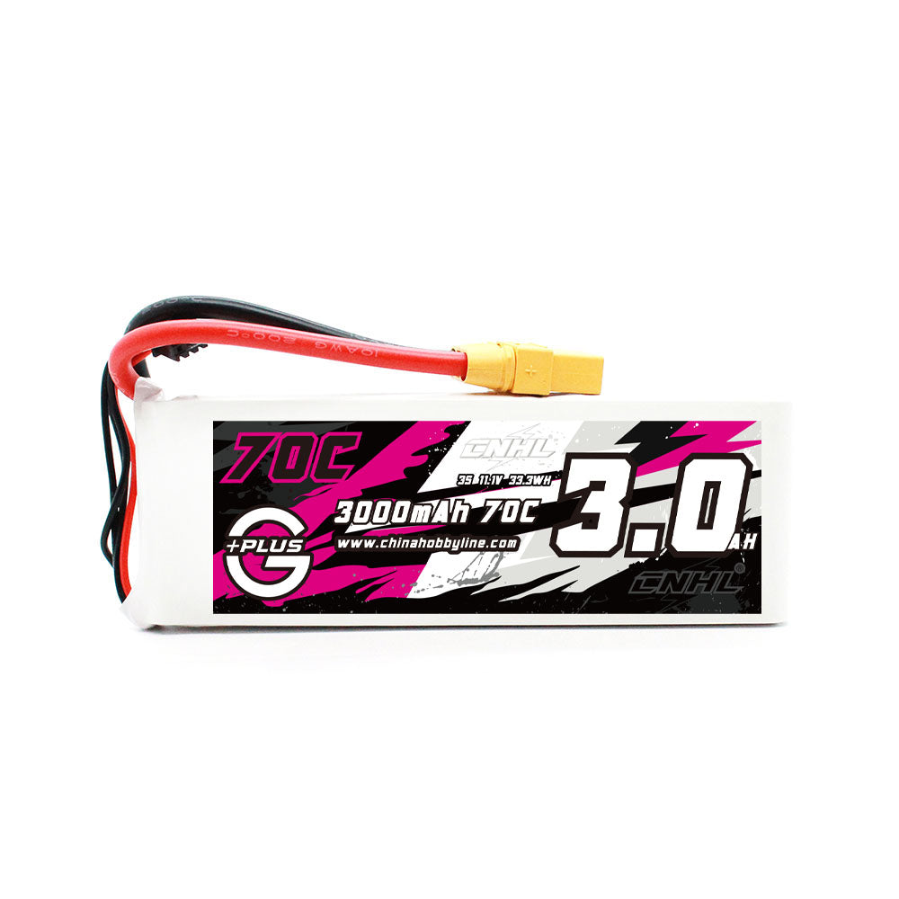 CNHL G+Plus 3000mAh 11.1V 3S 70C Lipo Battery with XT90 Plug