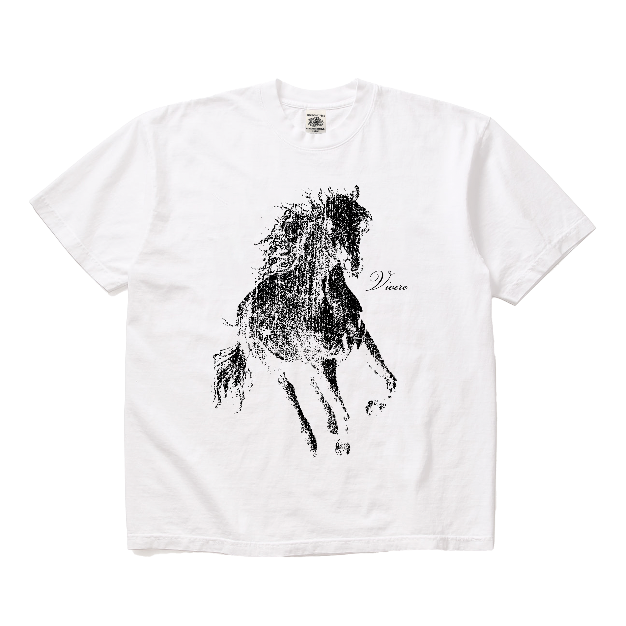 Horse T-Shirt White - VIVERE product image