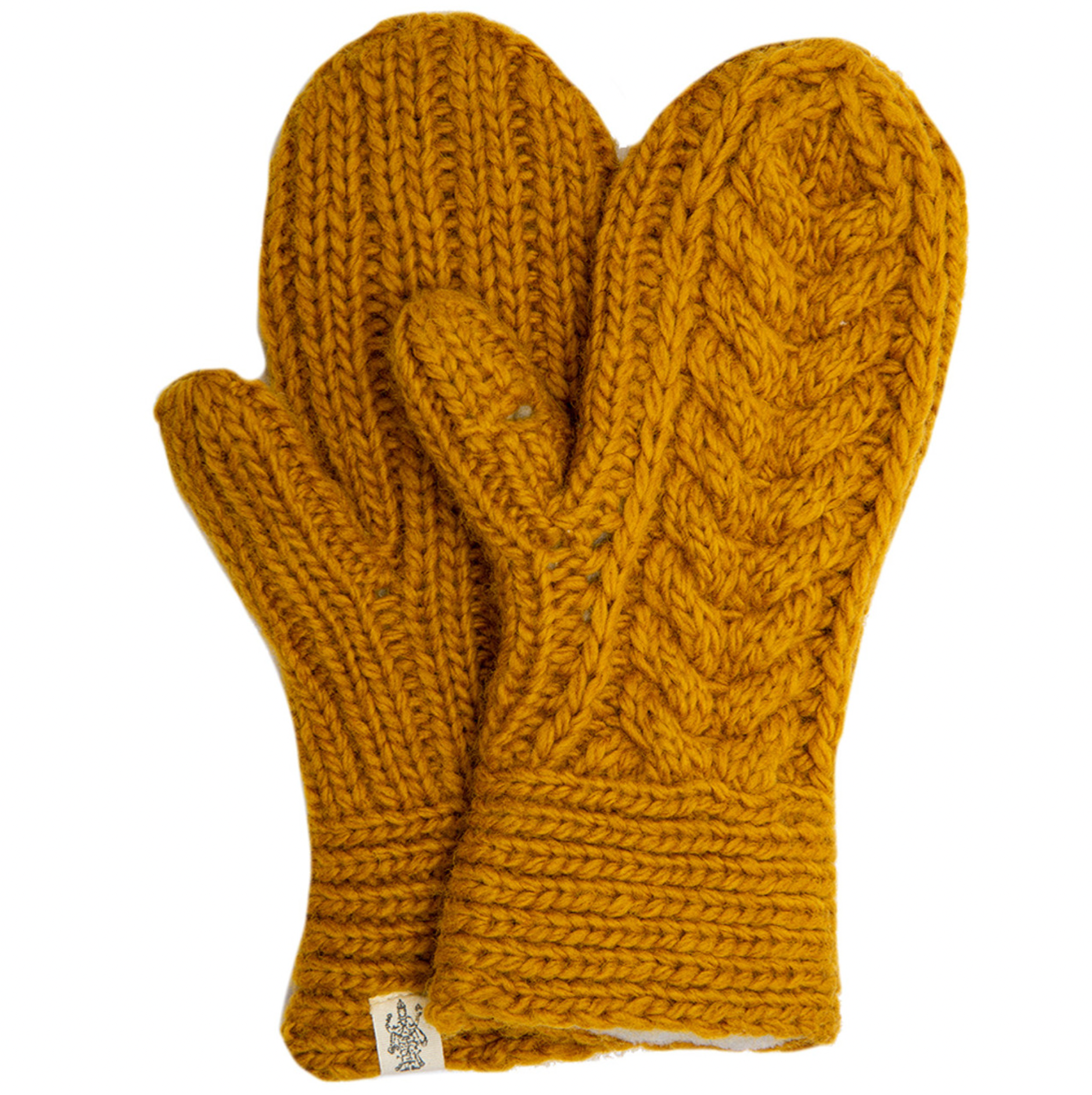 Merino Wool Soho Mittens - Honey