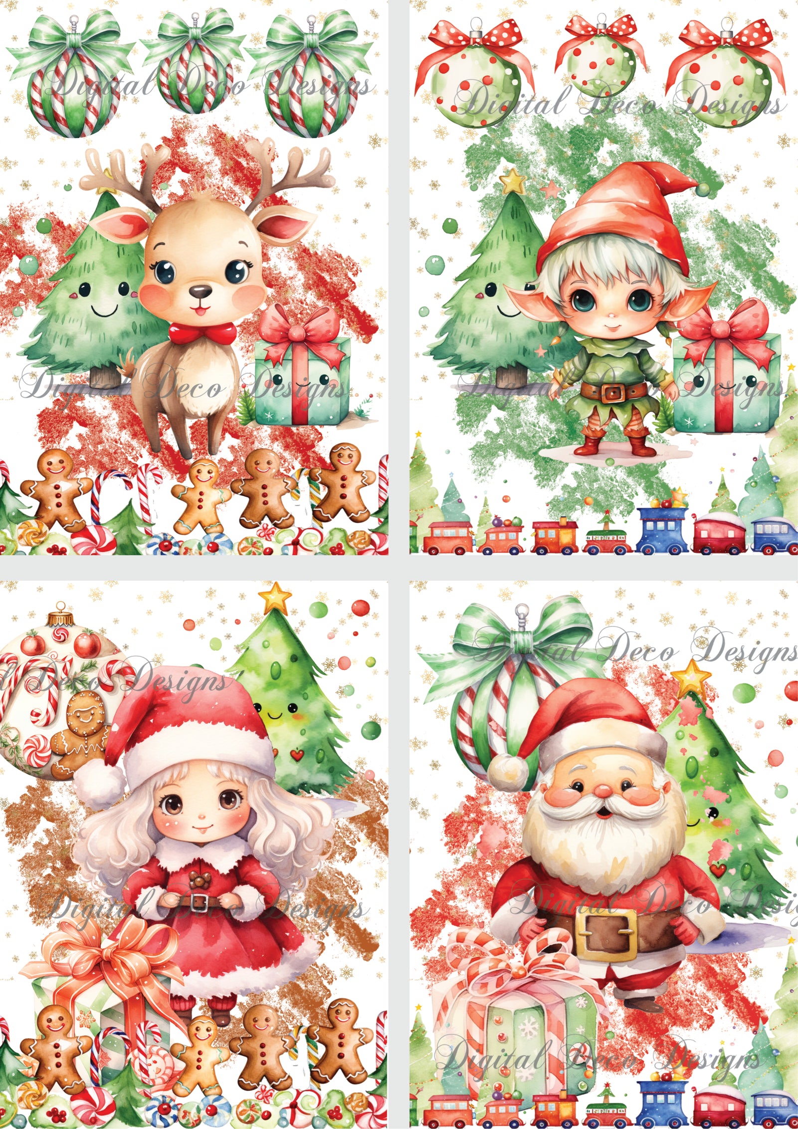 Can't Go Wrong Christmas Kit - Digital Deco Designs