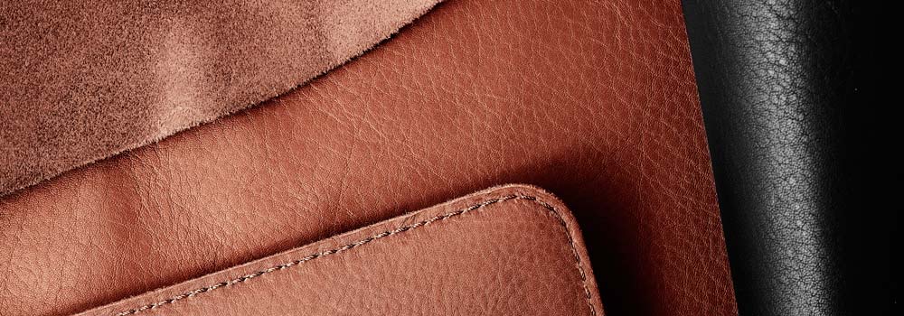 full-grain woolnut leather from scandinavia
