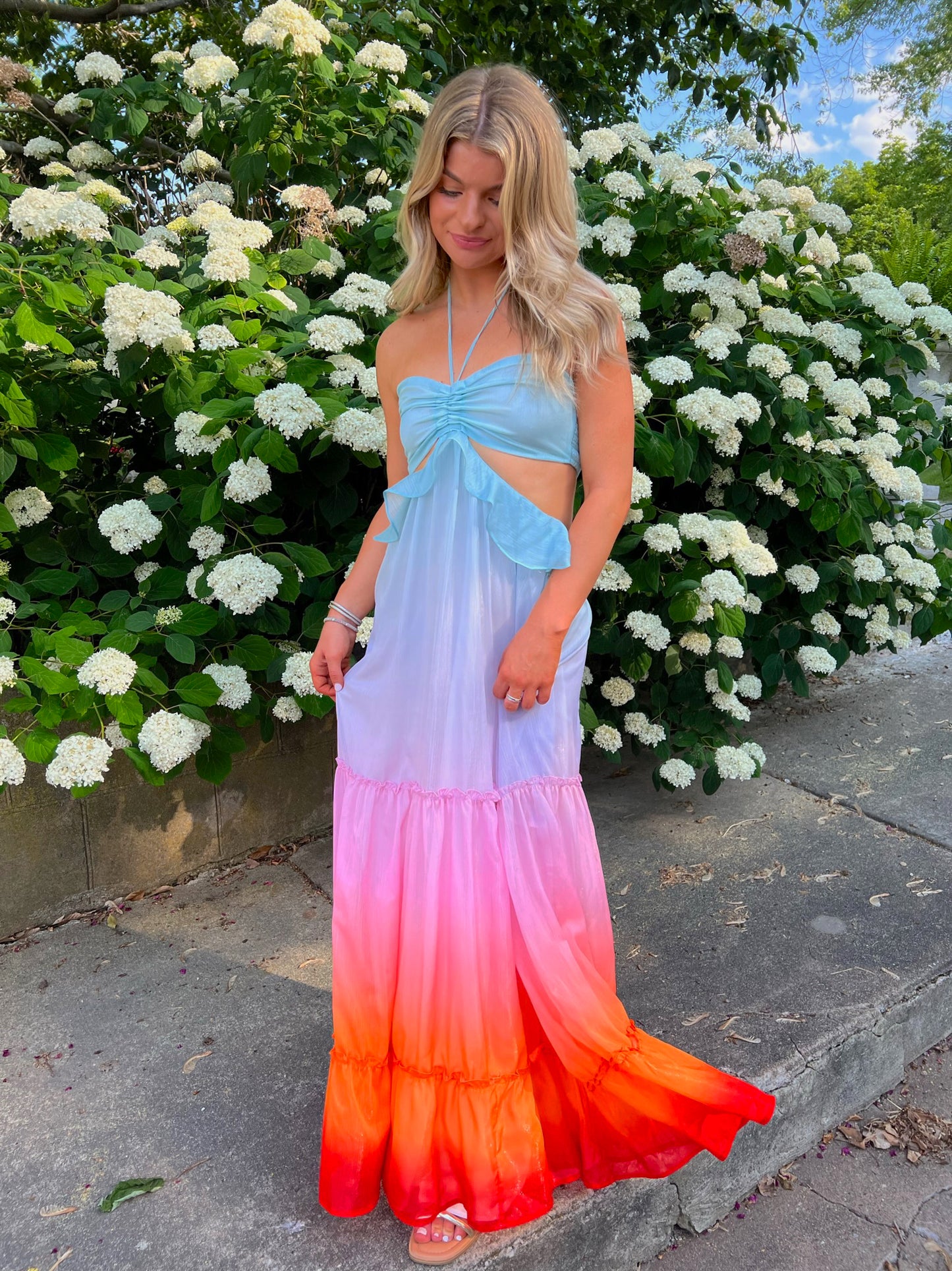 Sunset Skies Ombre Maxi Dress – AVE+LIV
