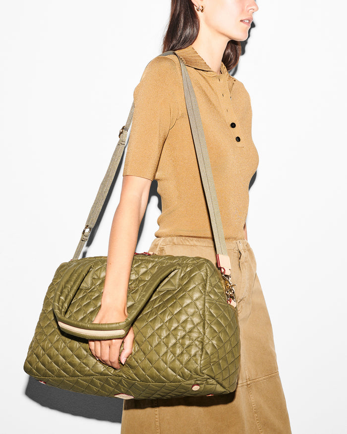 MZ Wallace Jimmy Quilted Shell Tote