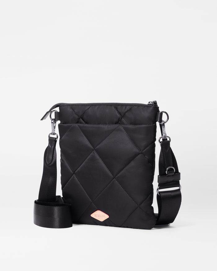 MZ Wallace Black Quilted Madison Convertible Crossbody