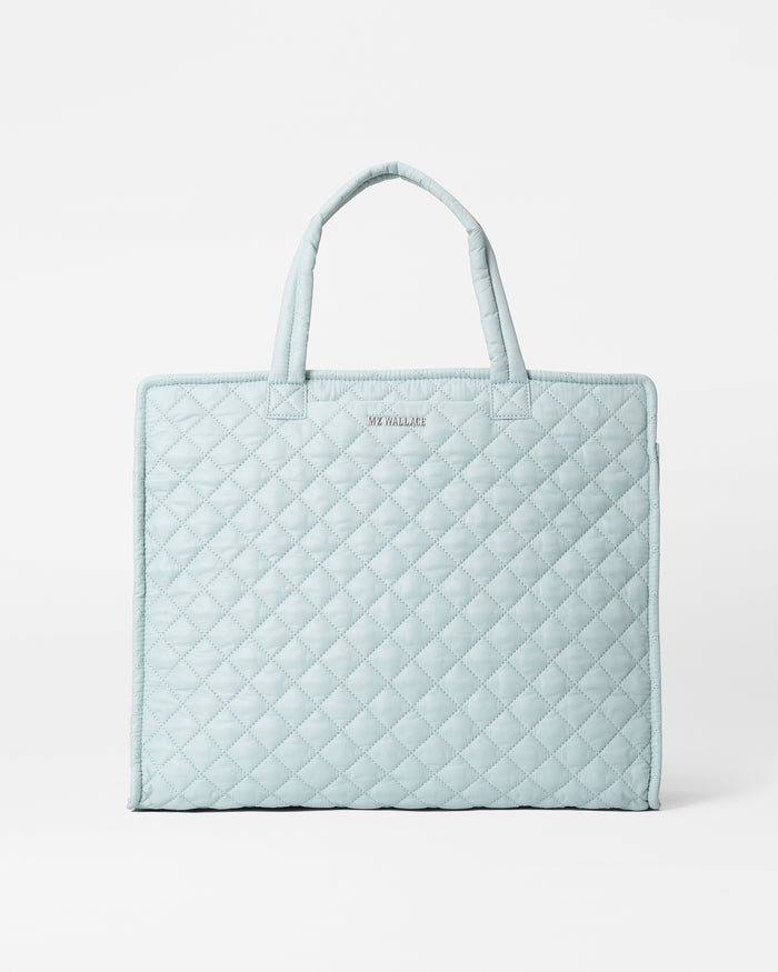 MZ Wallace Quilted Metro Tote Large Plaid — bows & sequins